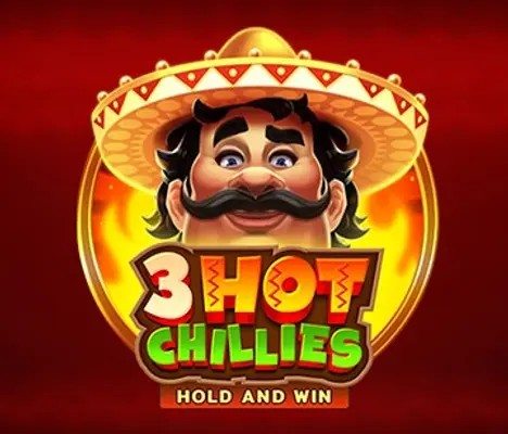 3 Hot Chillies slot logo by 3 Oaks Gaming at Vulkan Vegas